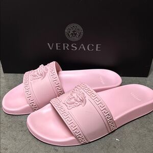 Versace Pink Women's Slide Sandals